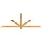 Ekena Millwork Kennewick Rough Sawn Timber Gable Bracket, Western Red Cedar, 108"W x 36"H x 2"D x 4"F, 8/12 Pitch GBW108X36X0204KEN00RWR - alternate 1